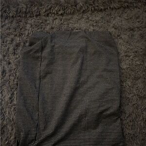 Black and White Checkered Skirt